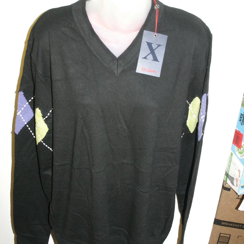 Robert Graham Oxley Sweater Black XL New With Tags
